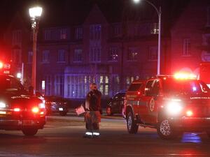 Police and emergency vehicles are on the scene of an active shooter situation on the campus of Michigan State University on February 13, 2023 in Lansing, Michigan. Bill Pugliano/Getty Images/AFP Michigan State University