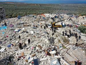 ارتفاع حصيلة ضحايا الزلزال الذي ضرب سوريا فجر اليوم الإثنين (أ ف ب)