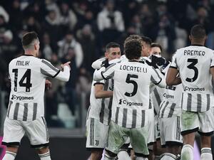 during the Italian Serie A football match between Juventus and Atalanta at the Juventus Stadium in Turin, on January 22, 2023. (Photo by Isabella BONOTTO / AFP)