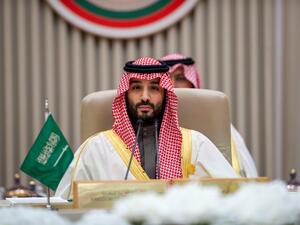 Saudi Crown Prince Mohammed bin Salman chairing the forty-third session of the Gulf Cooperation Council (GCC), in Riyadh on the sidelines of the Gulf Arab Chinese Summits, on December 9, 2022. (Photo by Bandar AL-JALOUD / SPA / AFP) Mohammed bin Salman