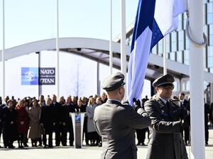 Finland joins NATO, doubling alliance border with Russia