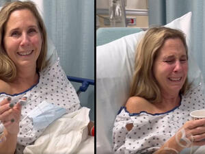 A long-COVID-19 patient finally able to smell and taste again. (Cleveland Clinic/ Facebook) COVID-19 patient