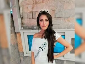 Egyptian pageant queen Marwa Adel was violently attacked. (Twitter) Miss Nile