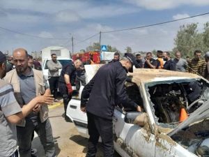 وفاة فلسطيني احتراقا بمركبة الغاز- الثورة عن مواقع التواصل
