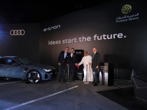 Audi Oman and EVO announce the successful rollout of Oman's largest network of interconnected electric vehicle chargers.