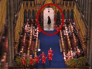 A weird creature appeared at King Charles coronation dragging people's attention. (Twitter/ Video screenshot) King Charles coronation