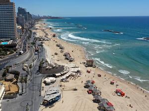 شاطىء مدينة تل أبيب