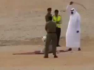 تنفيذ احد أحكام القتل تعزيرا في السعودية (لقطة شاشه)