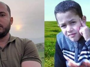 الطفل ورد الربابعه والشاب هادي القواقنة