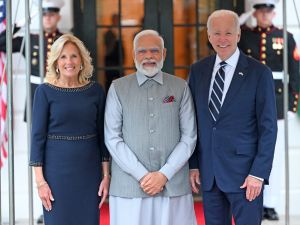 Modi, Joe and Jill Biden