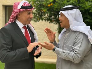 أردنية سعودية...سعودية أردنية محمد عبده وعمر العباللات يحييان العرس الملكي قبل قليل