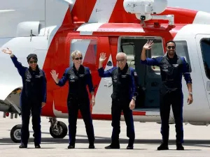 First arab woman and team of four astronauts return safely to earth from research mission aboard International Space Station