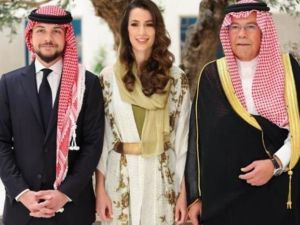  خالد آل سيف وابنته الأميرة رجوة وولي العهد الأردني