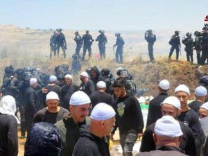 مواجهات لليوم الثاني على التوالي بين قوات الاحتلال واهالي الجولان