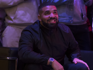 Drake finally gave his attention to the piece of underwear. 