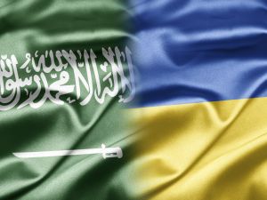 Shutterstock Saudi and Ukrainian flag