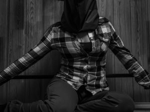  bound his daughter with iron chains
