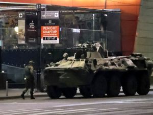 قوات روسية في مدينة روستوف، بعد انقلاب مجموعة فاغنر