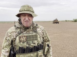 This frame grab taken from a video on the Telegram account of razgruzka_vagnera on August 22, 2023, shows the leader of Russia's Wagner mercenary group Yevgeny Prigozhin as he addresses the camera at an undisclosed location. (Photo by HANDOUT / TELEGRAM / @ razgruzka_vagnera / AFP) Yevgeny Prigozhin