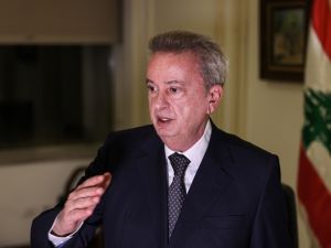 Former Lebanon's Central Bank Governor Riad Salameh gives an interview with AFP at his office in the capital Beirut on December 20, 2021. (Photo by JOSEPH EID / AFP) Riad Salameh