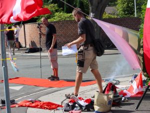 Quran burning in front of the Turkish embassy in Denmark on August 22, 2023 by Danish PatriotsToke