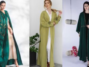 قبل اليوم الوطني السعودي، أجمل عبايات باللون الأخضر لتتألقي بها في الإحتفالات