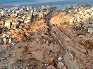 جود تحركات وأصوات غريبة وأضواء في ليبيا بعد وقوع إعصار دانيال، 