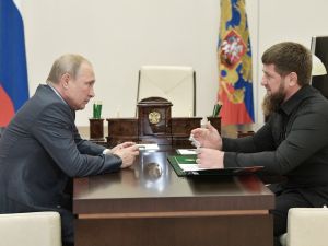 Ramzan Kadyrov and Vladimir Putin