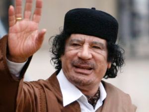 Muammar Gaddafi in Paris after a meeting with France's President Nicolas Sarkozy in December 2007. (Franck Fife/AFP/Getty Images) Muammar Gaddafi