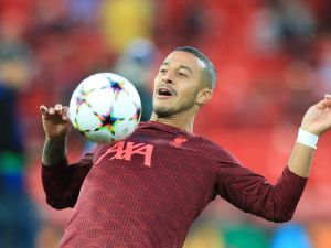 Liverpool's Spanish midfielder Thiago Alcantara warms up prior to the UEFA Champions League group A football match between Liverpool and Ajax at Anfield in Liverpool, north west England on September 13, 2022. (Photo by Lindsey Parnaby / AFP)
