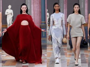 عرضValentino LÉcole  مدرسة جمالية لصيف 2024 وحبيبة ليوناردو ديكابريو تشارك العرض