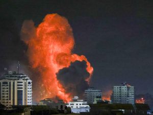 Israeli airstrike in Gaza City