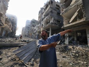 damage following overnight Israeli airstrikes in Gaza