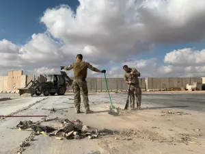Ain Al-Asad military base in Iraq