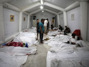 مئات الشهداء والجرحى في قصف المستشفى المعمداني بقطاع غزة