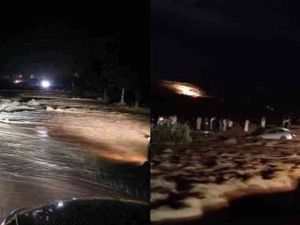 سيول تجتاح محافظة مطروح شمال غرب مصر