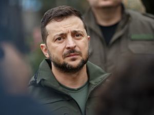 Zelensky remains resolute in achieving Ukraine's victory despite dwindling Western support. (Oleksandr Osipov/ Shutterstock)