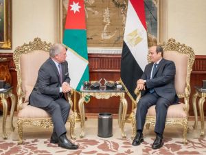 الرئيس المصري عبدالفتاح السيسي والعاهل الأردني الملك عبد الله الثاني