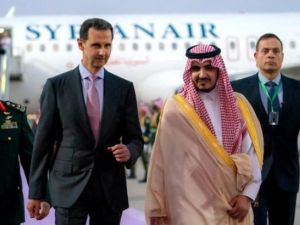 ظهور نادر للرئيس السوري الغائب منذ اشهر بعد وصوله الى الرياض