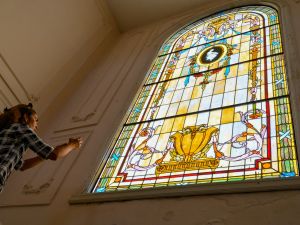 stained glass windows