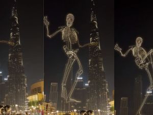 Dubai's spooky Halloween drone show