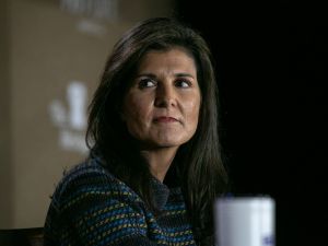 Republican presidential candidate former U.N. Ambassador Nikki Haley. (Jim Vondruska/ AFP)
