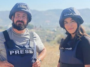  المراسلة فرح عمر والمصور ربيع المعماري