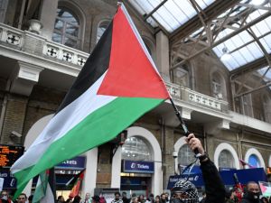 تظاهرة مؤيدة للقضية الفلسطينية