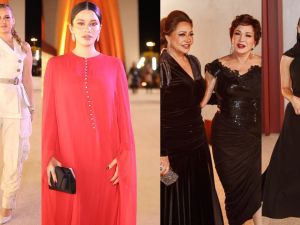 في الجونة الفنانات يواصلن رحلة أناقتهن بإطلالات خاطفة باللون الأسود