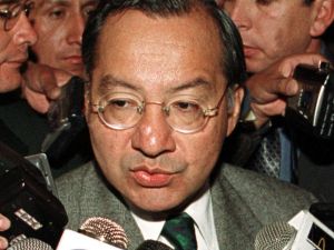 Victor Manuel Rocha, pictured in 2001, served as a diplomat in Cuba, Bolivia, Argentina, the Dominican Republic, Honduras and Mexico. (GONZALO ESPINOZA/AFP)