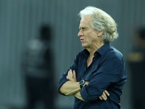 Hilal's Portuguese coach Jorge Jesus reacts during the Saudi Pro League football match between Al-Ittihad and Al-Hilal at Prince Abdullah al-Faisal Stadium in Jeddah on September 1, 2023. (Photo by AFP)