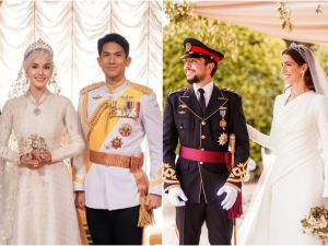 الأمير الحسين والأميرة رجوة - الأمير عبد المتين وأنيشا