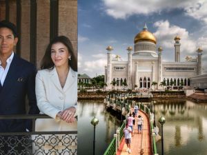 مسجد السلطان عمر علي سيف الدين - الأمير عبد المتين وخطيبته 