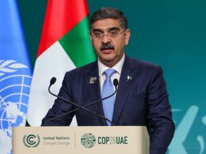 Pakistan's Prime Minister Anwar-ul-Haq